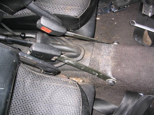 Go ahead and mount the latches.  Notice the release buttons face each other!
