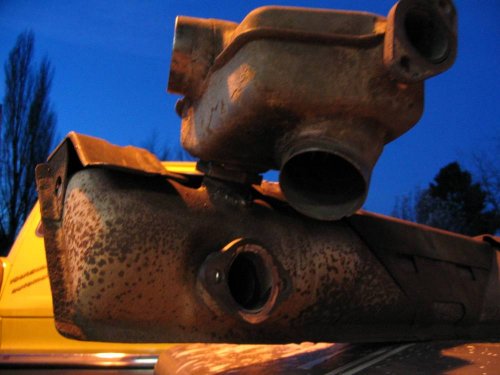 Just a pretty picture of the muffler and the car it belongs to :-)
