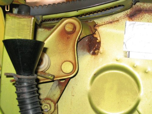 When the engine is out you can weld/replace the rear trunk pivots.  Oh what joy.
