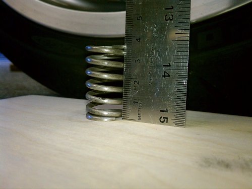 The springs should be no less than 41mm.  Mine were at 36mm!
