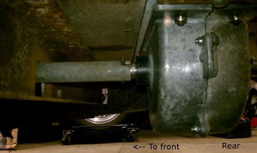 Reference shot
Rear mounted gear box.  On left side of trailer looking to the right side.
