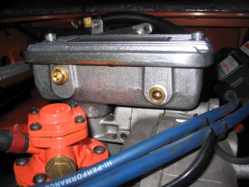 Close-up of the left side of the breather.
