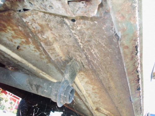 Looking rearward from the left front wheel.
